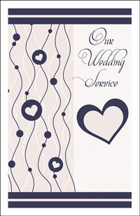 Wedding Program Cover Template 14A - Graphic 7